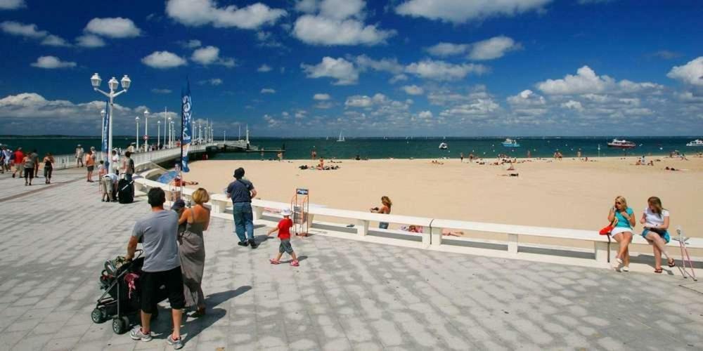 아르카숑 T2 Face Au Port De Plaisance Et Plage D'Eyrac -Terrasse -Parking 아파트 외부 사진